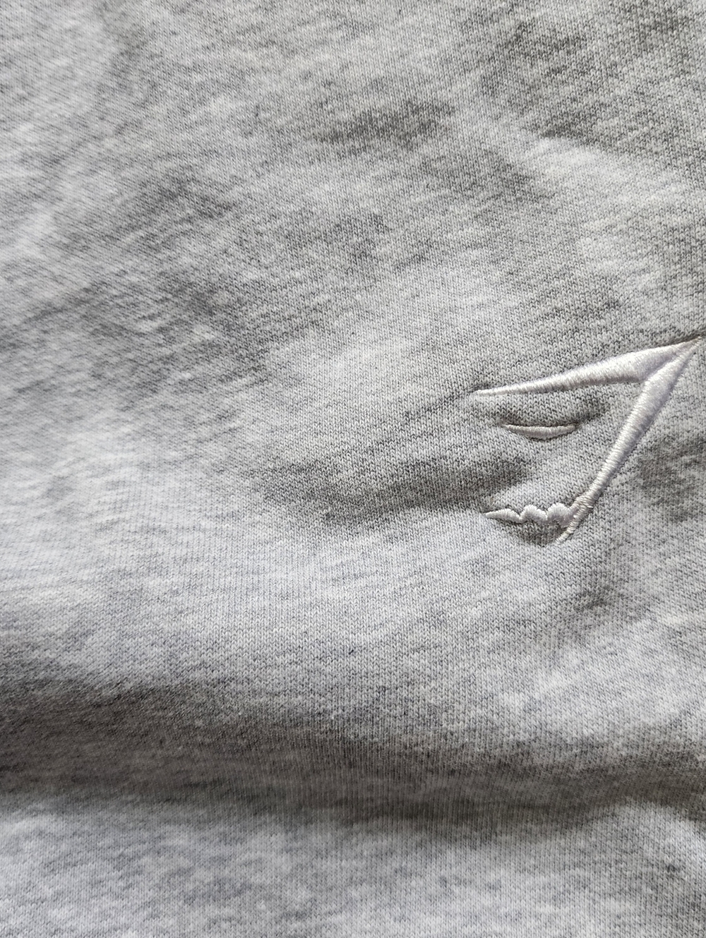 Gymshark Men’s Light Heather Gray Crest Joggers Sweatpants Slimfit Size Small - Picture 4 of 11